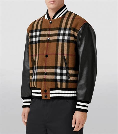 burberry check bomber jacket.